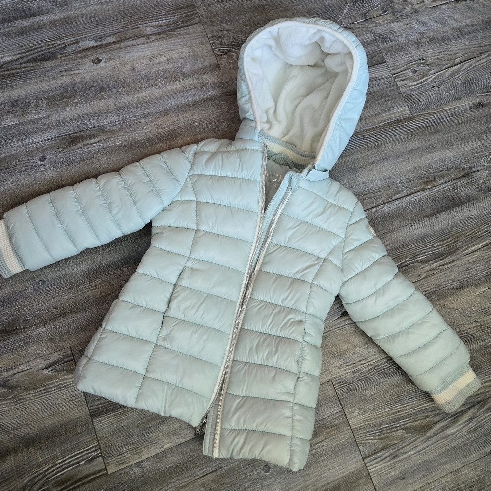 2T Girls MK Light Blue Kids Puffer Jacket